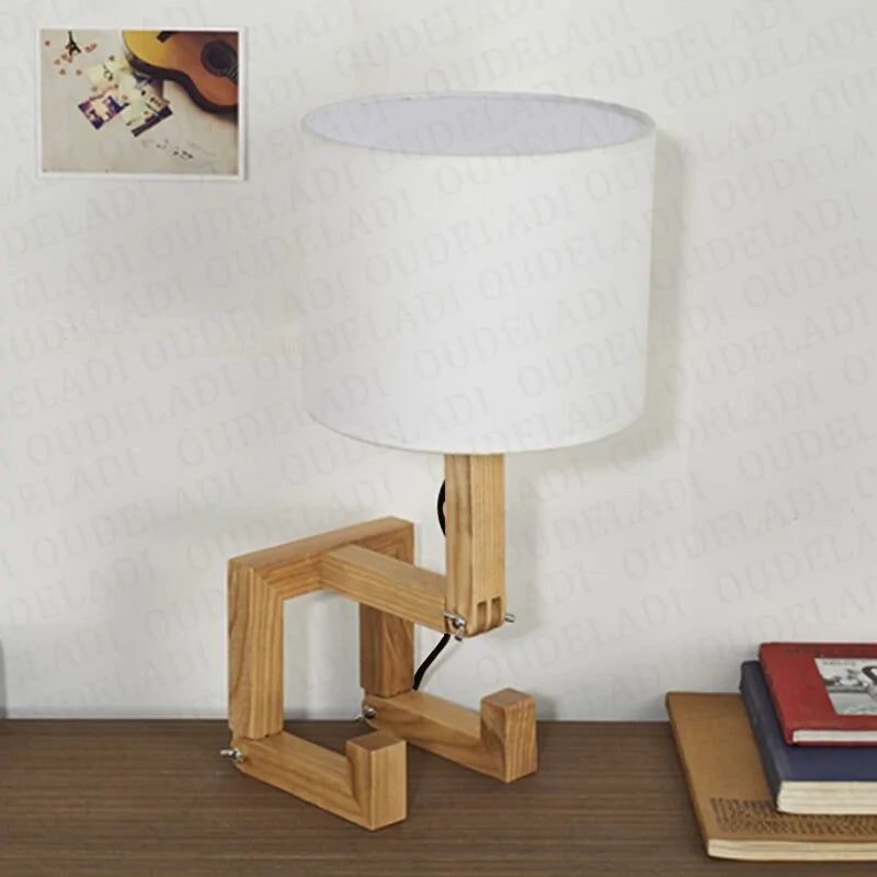 Bamboo Robot Table Lamp