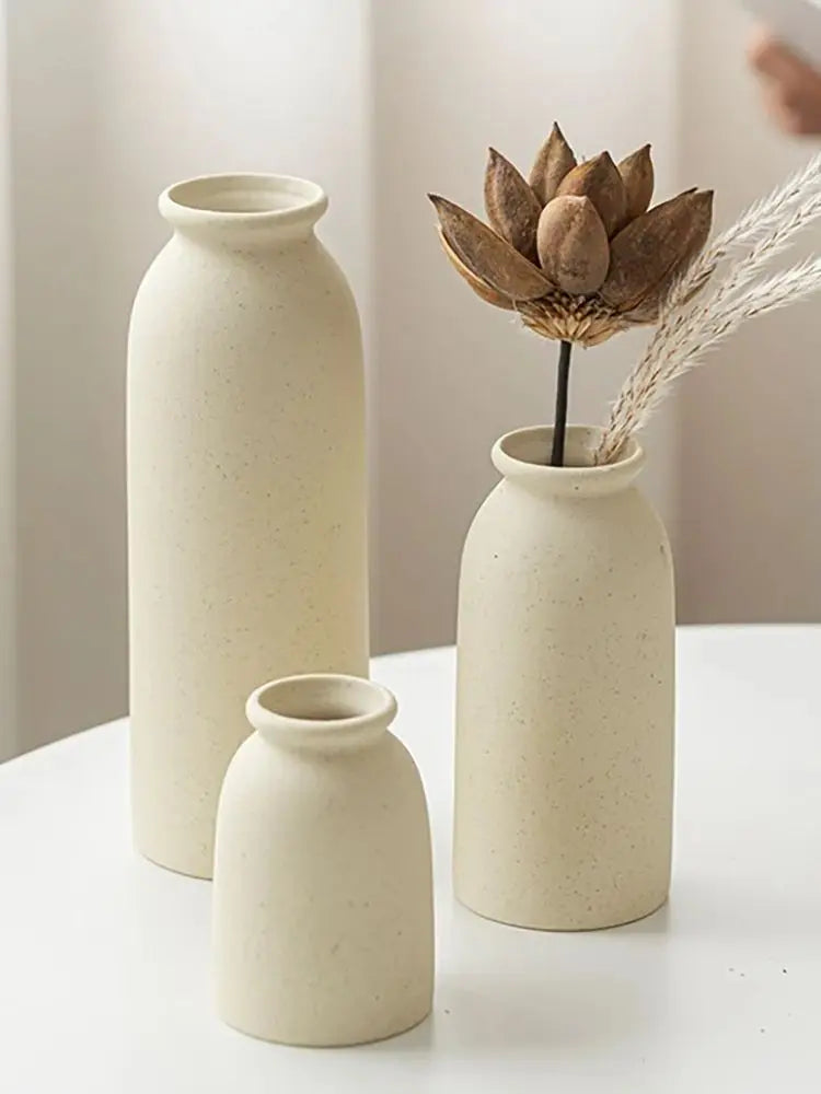 Rustic Boho Flower Vase - Set of 3