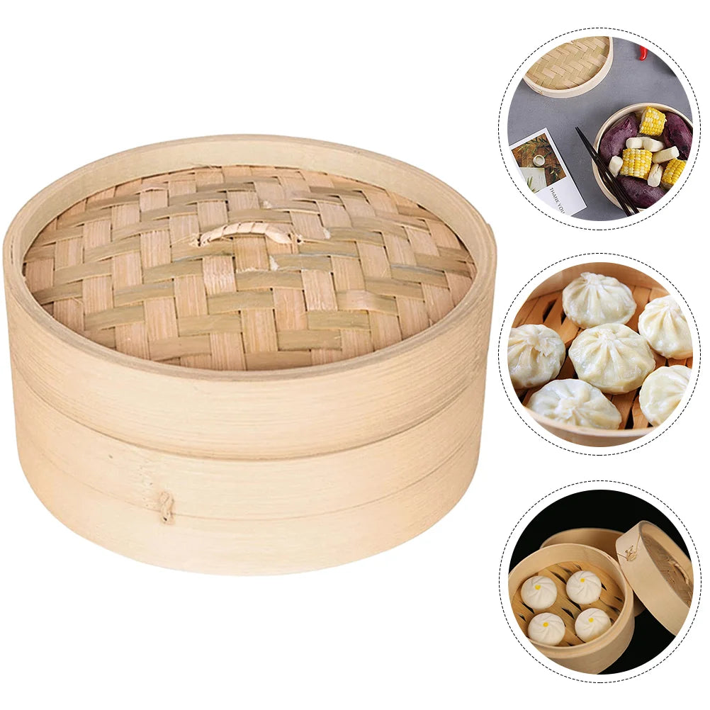 Kitchen Bamboo Steamer Convenient Seafood Tools Chinese Dim Sum Steaming Basket Dessert Buns Making Household