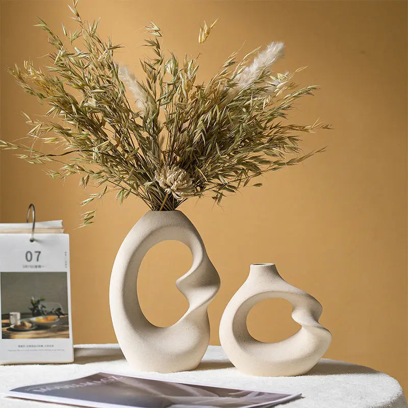 Handmade Ceramic Table Vase - Set of 2