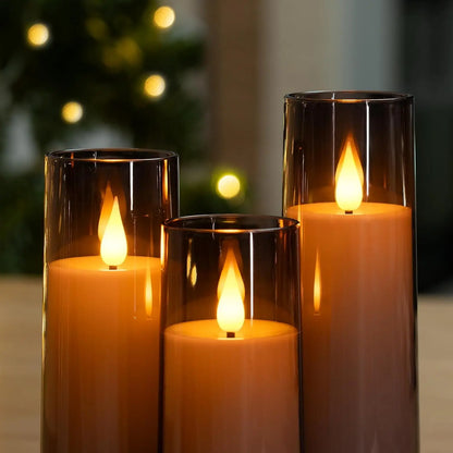 LED Flameless Candle Set of 3
