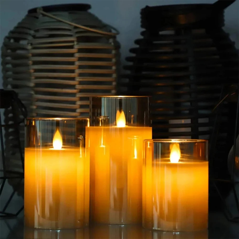 LED Flameless Candle Set of 3