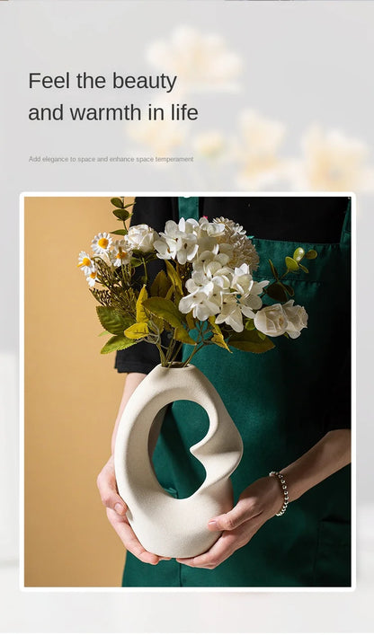 Handmade Ceramic Table Vase - Set of 2