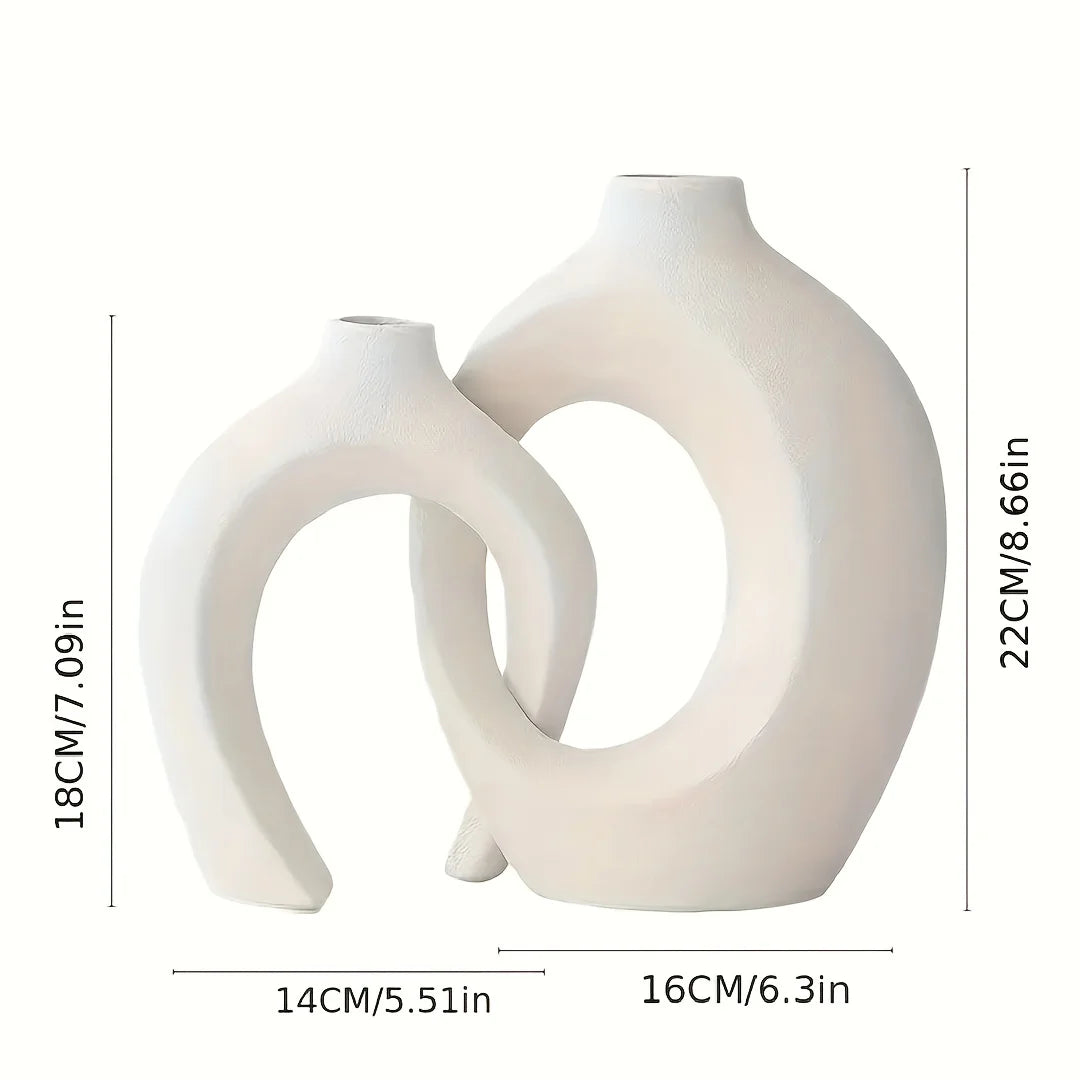 Scandinavian Modern Ceramic Vase Set