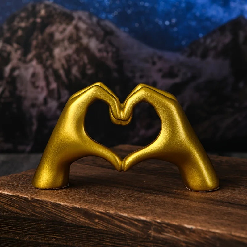 Heart Hand Shelf Decor