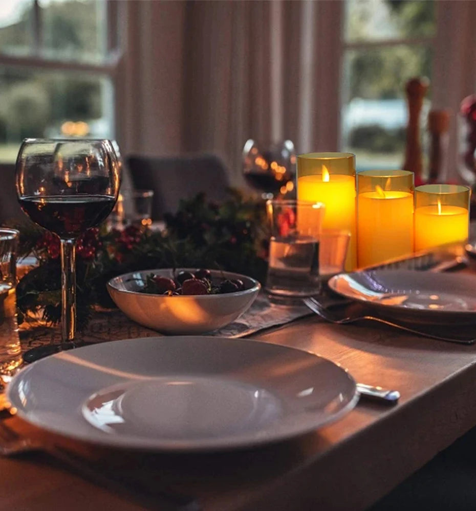 LED Flameless Candle Set of 3