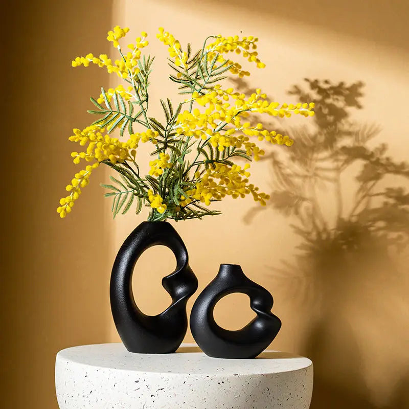 Handmade Ceramic Table Vase - Set of 2