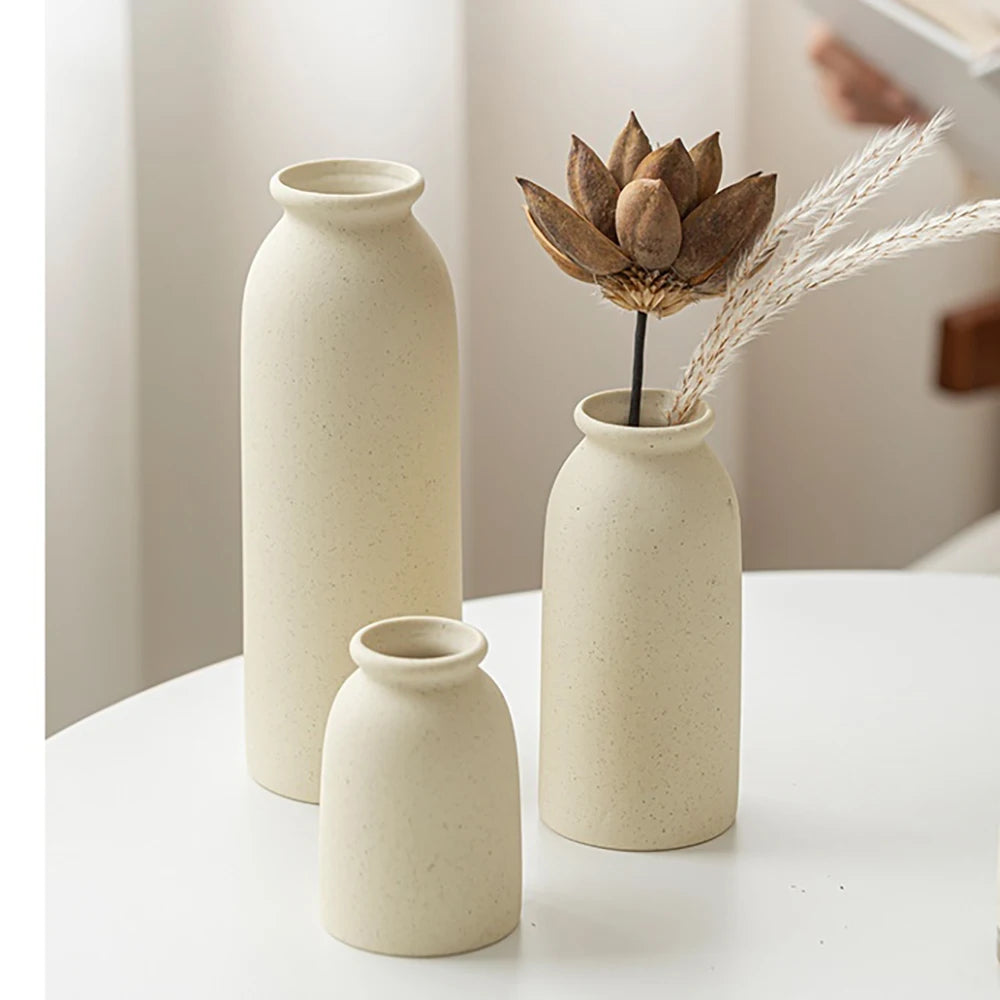 Rustic Boho Flower Vase - Set of 3