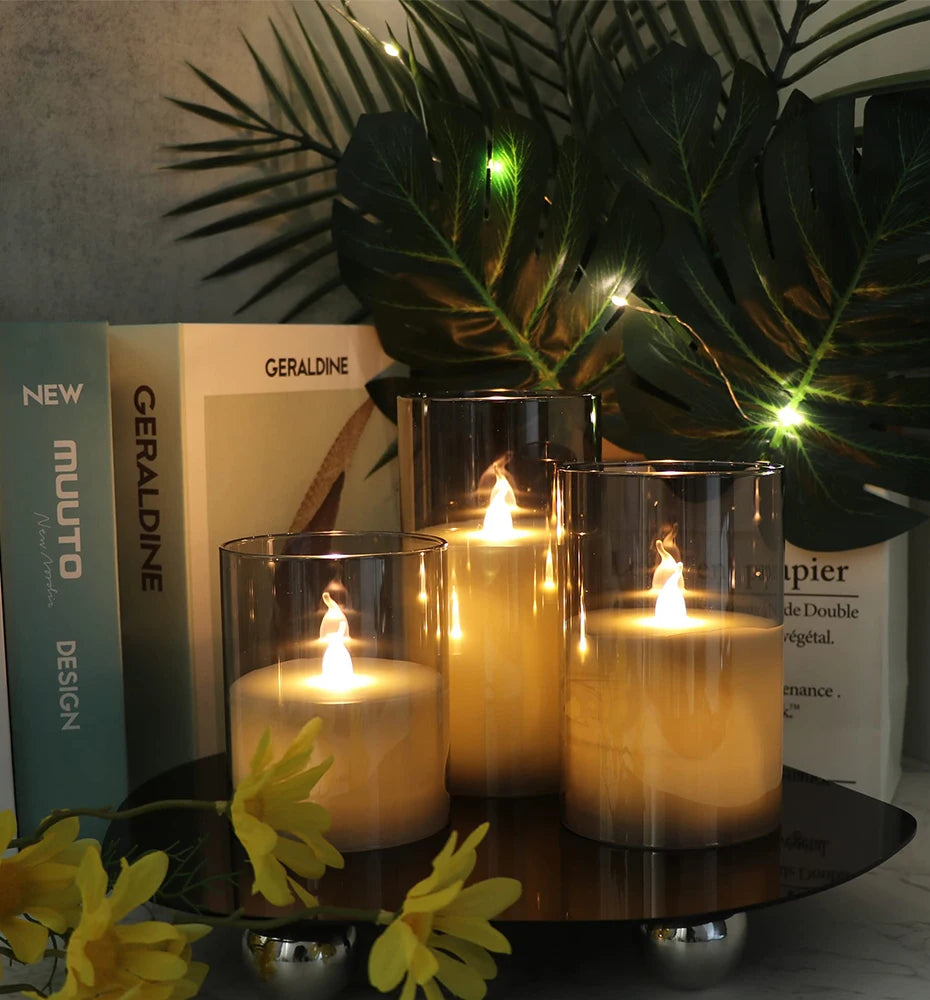 LED Flameless Candle Set of 3