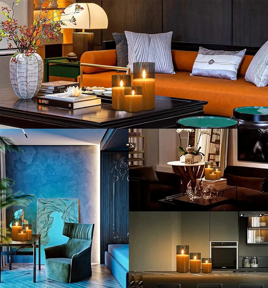 LED Flameless Candle Set of 3