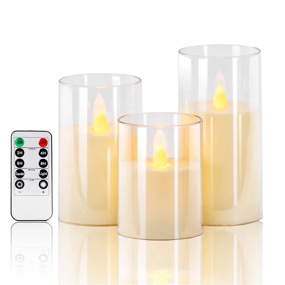 LED Flameless Candle Set of 3