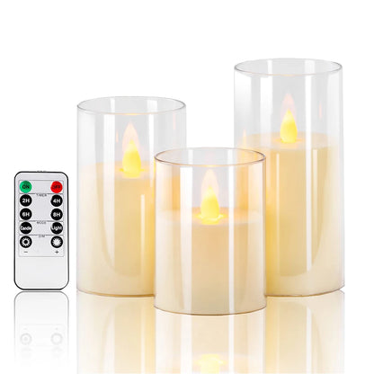 LED Flameless Candle Set of 3