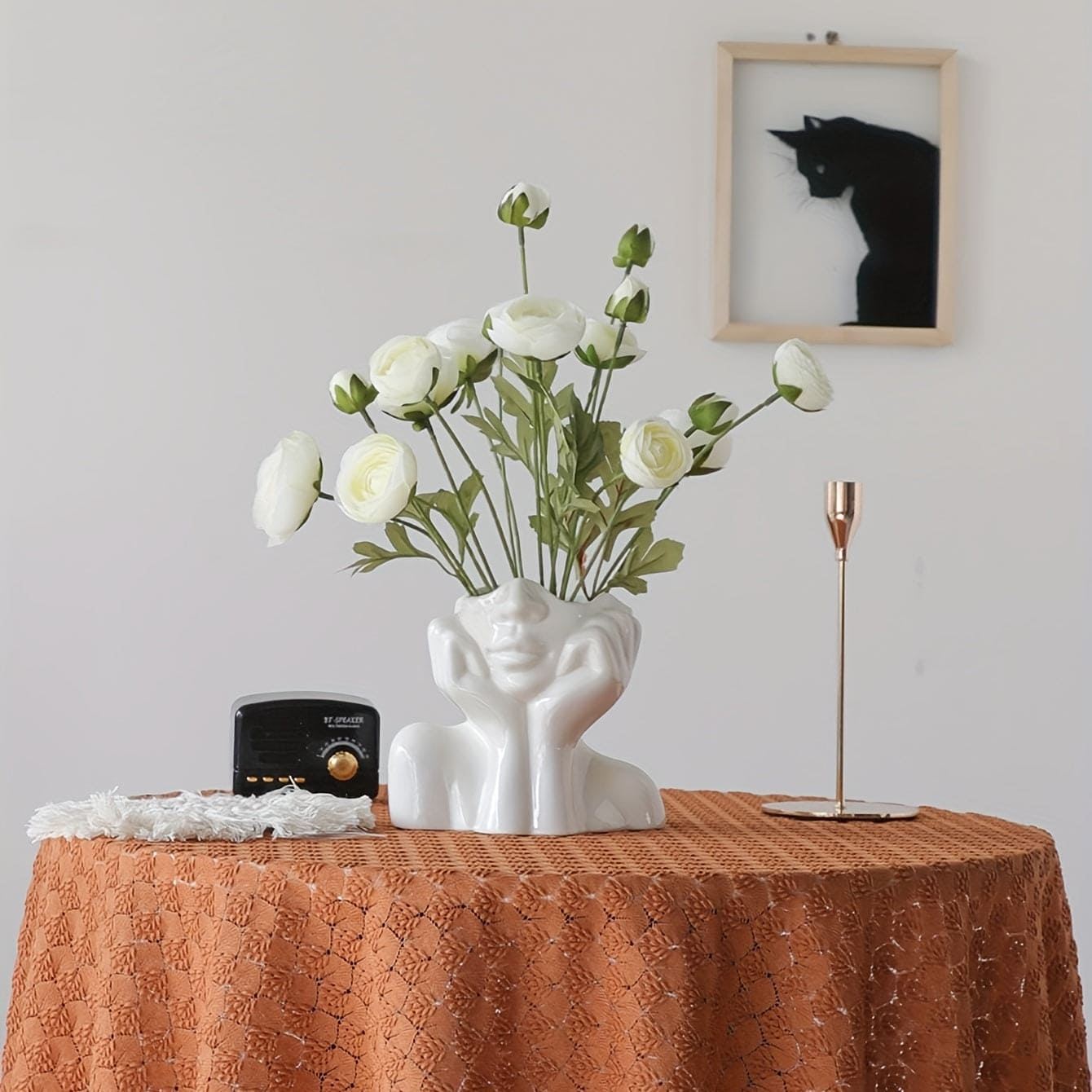 Ceramic Face Vase